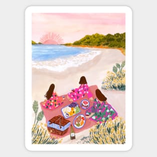 Beach Picnic Sticker